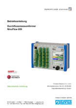 Betriebsanleitung | Durchflussmessumformer NivuFlow 650 (Rev. 03)