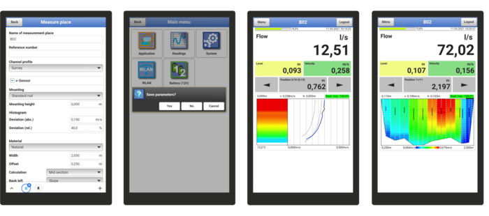 The menu display guides you quickly and intuitive through the measurement