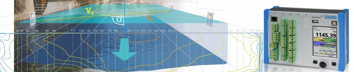 Mesure de débit via différence de temps de transit par ultrasons 