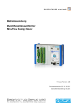 Betriebsanleitung | NivuFlow EnergySaver (Rev. 00)